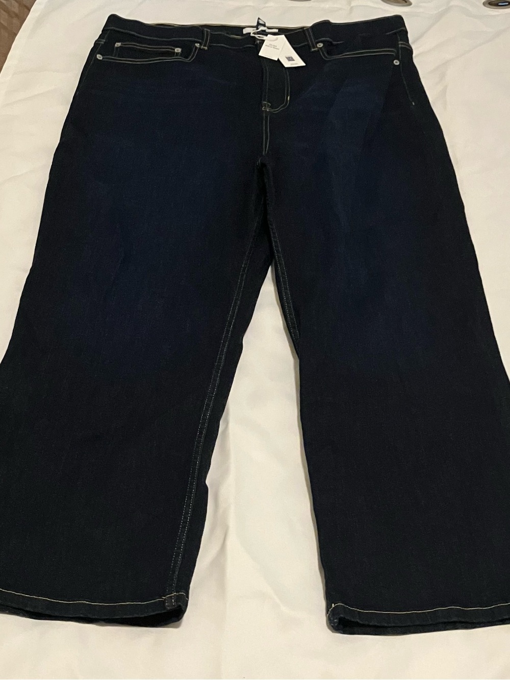 SPANX Women’s Dark Indigo Bootcut Jeans Size 24 Tags On